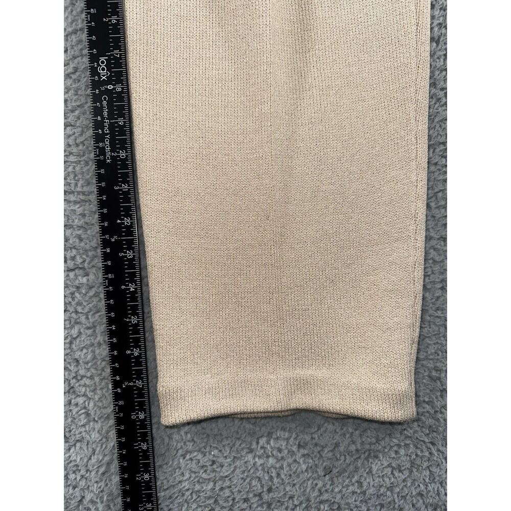 St John Pants Women 8 Pull On Pleated Front Straight Leg Heavy‎ Knit High Rise - Picture 5 of 14